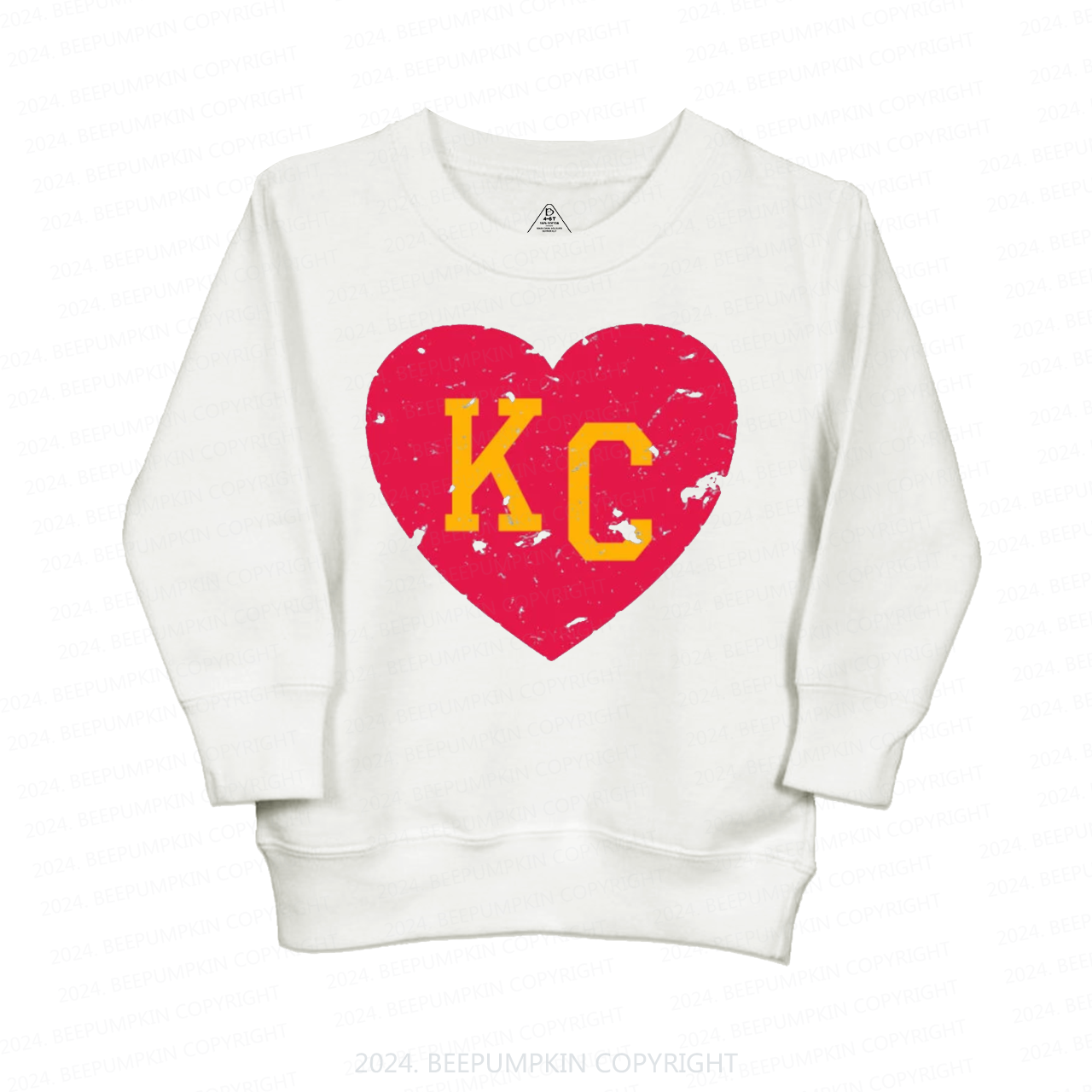 Color Love KC Football Kids Sweatshirt