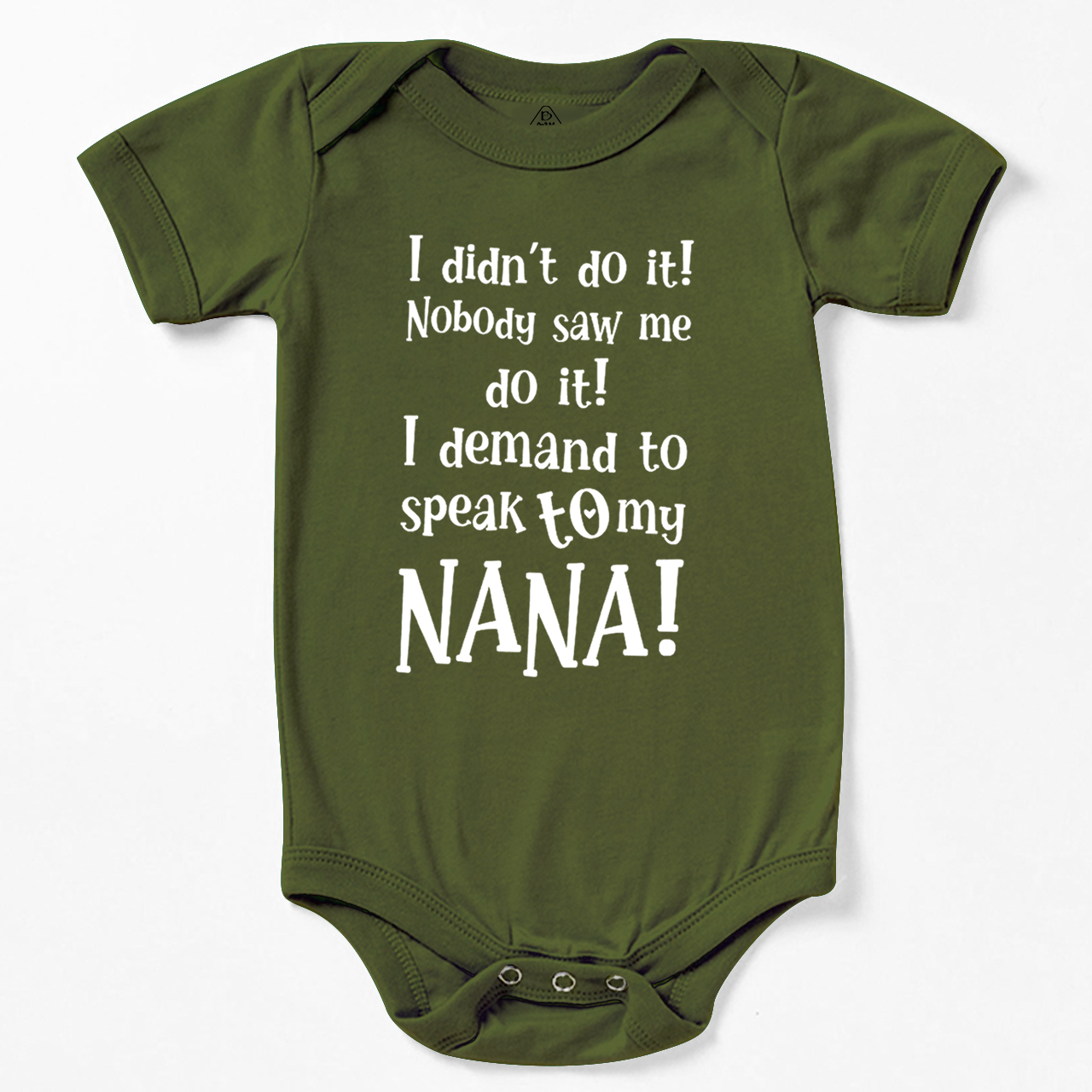 Personalized I Demand To Speak To My Nana Bodysuit Beepumpkin