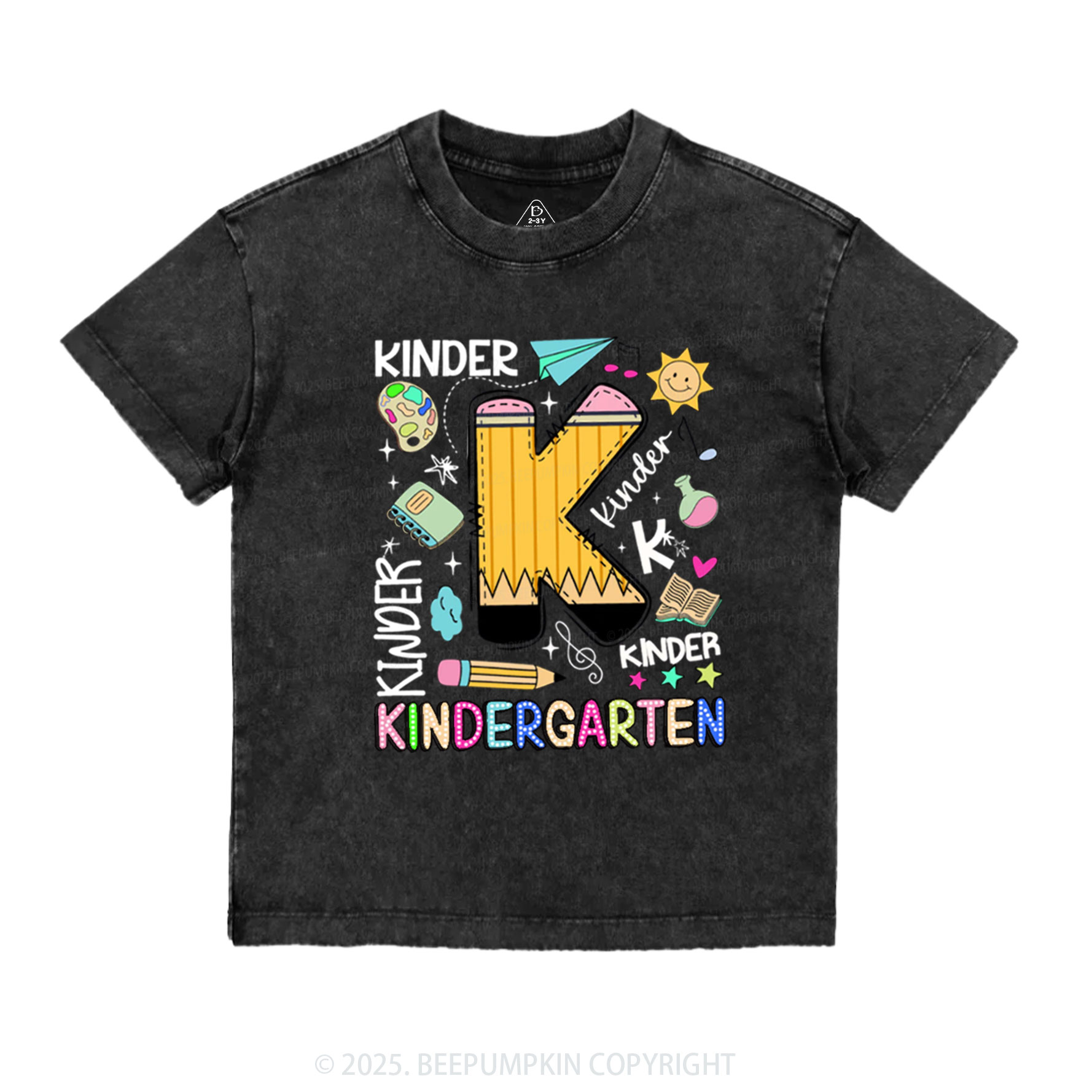 Personalized Pencil & Play Toddler&Kids Washed Tees