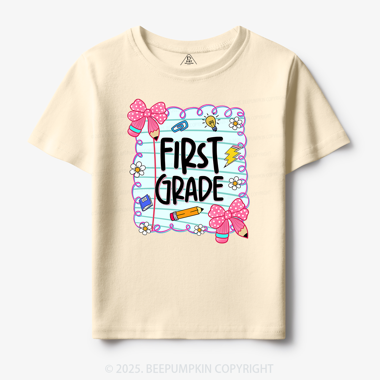 Personalized First Day Of School Toddler&Kid's Tees Beepumpkin
