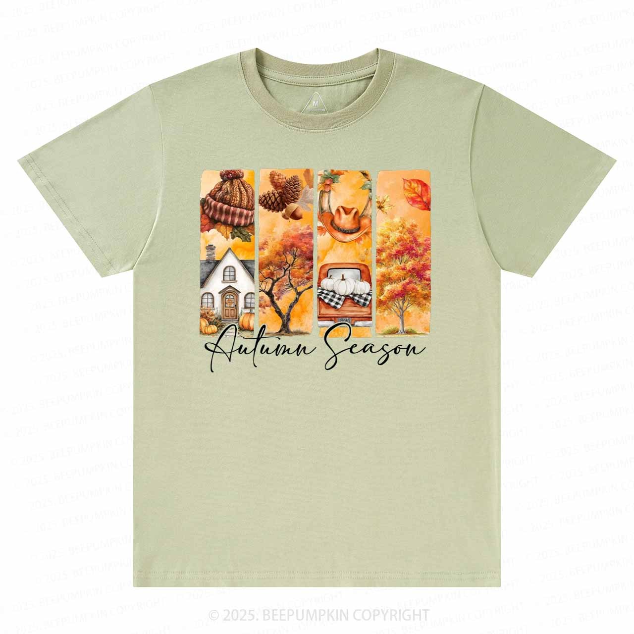 Cozy Autumn Season Brushstroke T-Shirts Beepumpkin 