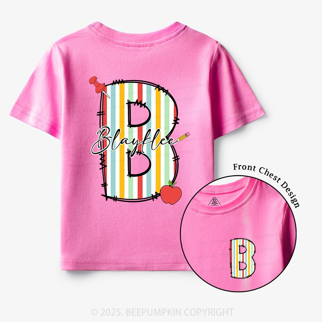 Personalized Alphabet Name Toddler&Kid's Tees Beepumpkin
