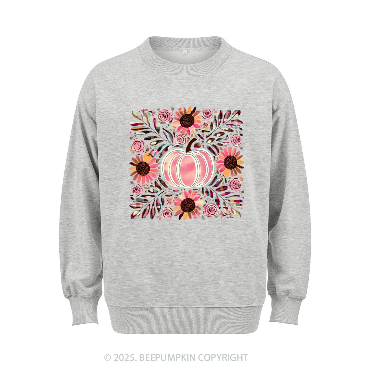 Boho Floral Pumpkin Sweatshirt Beepumpkin