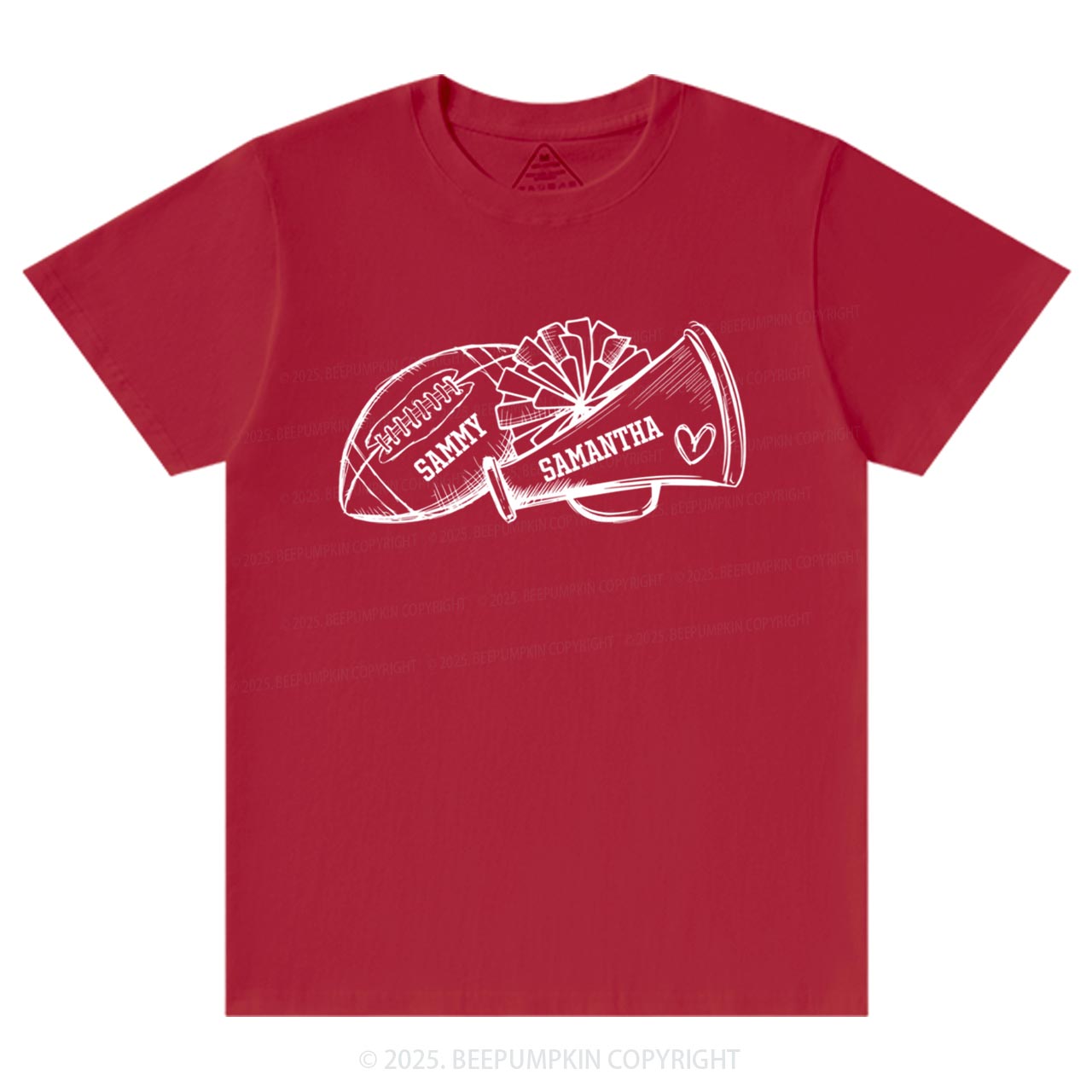Personalized Football Cheer Mama T-Shirts Beepumpkin