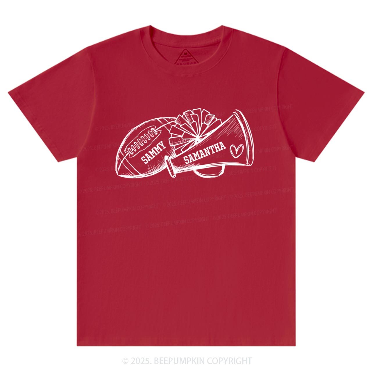Personalized Football Cheer Mama T-Shirts Beepumpkin