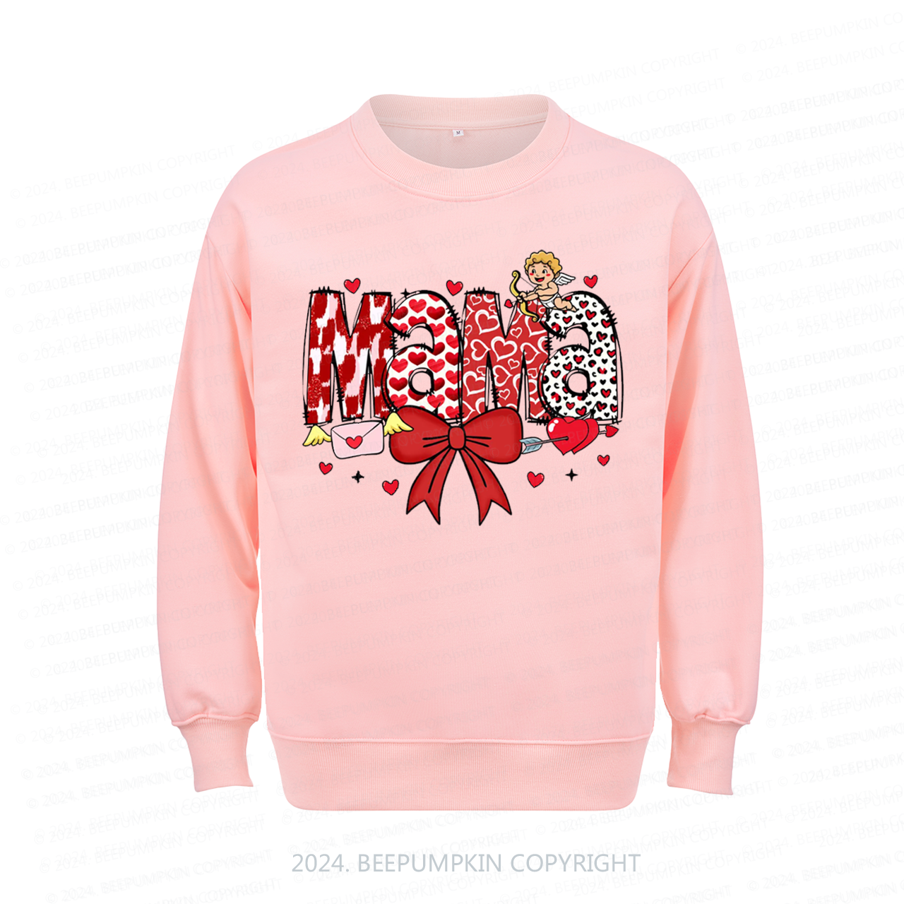 Valentine Cupid Bow Sweatshirt For Mama