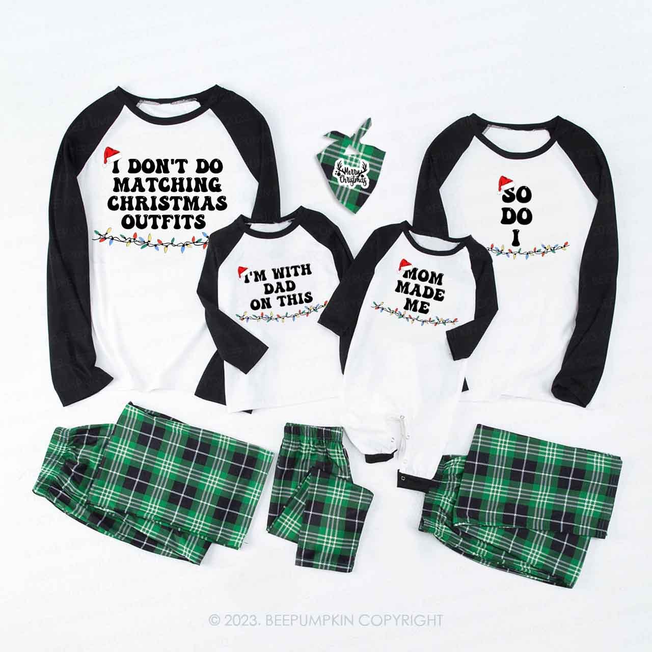 Funny Group Christmas Family Matching Pajamas Beepumpkin