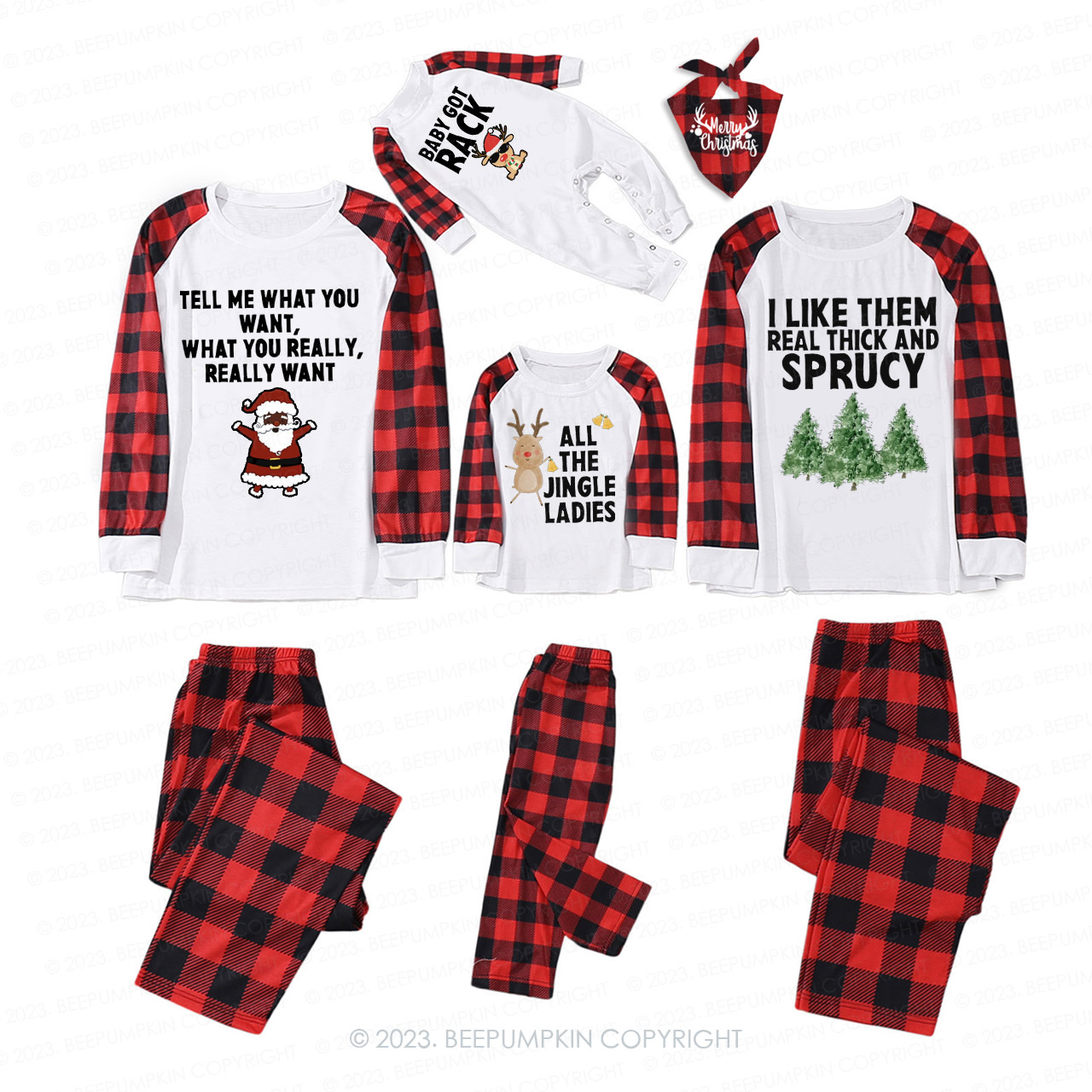 Santa Claus Special Family Matching Pajamas Beepumpkin