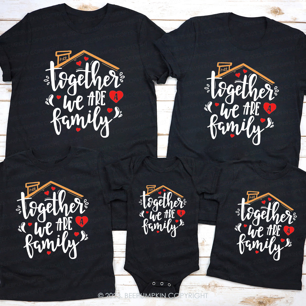 Together We Are A Family Christmas Shirts Beepumpkin