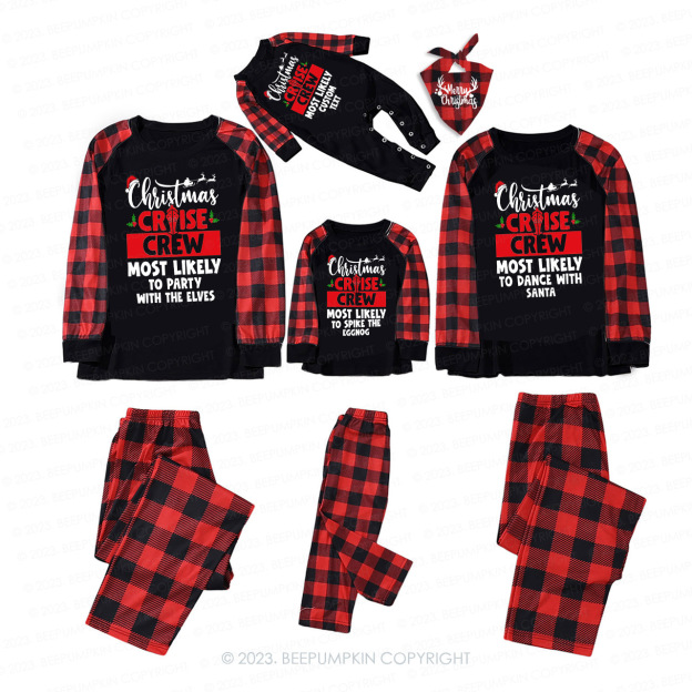 Christmas Cruise Crew Most Likely Family Pajamas Beepumpkin