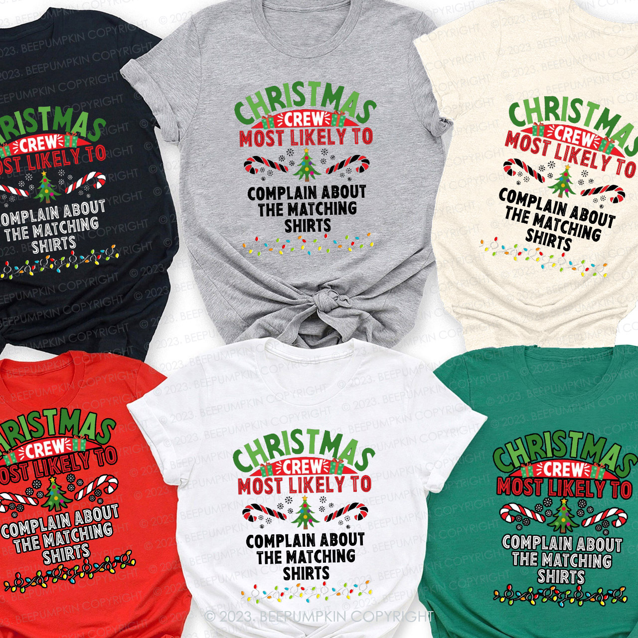 Christmas Crew Most Likely To Family Shirts Beepumpkin