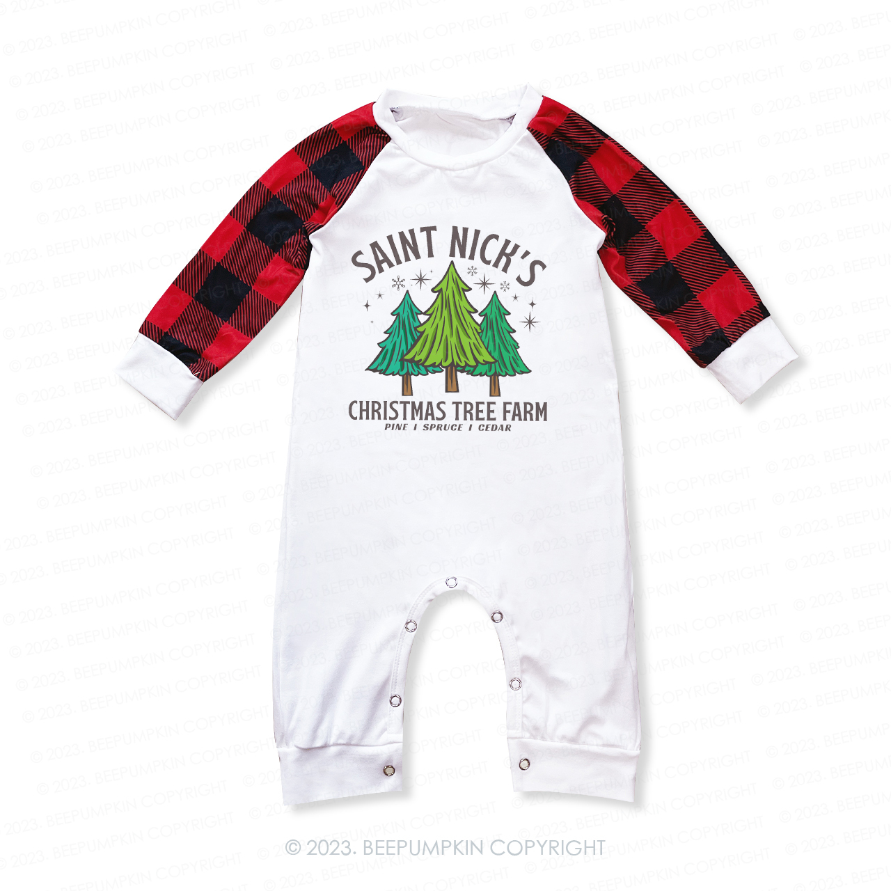 Saint Nick��s Christmas Tree Farm Matching Pajamas For Family Beepumpkin