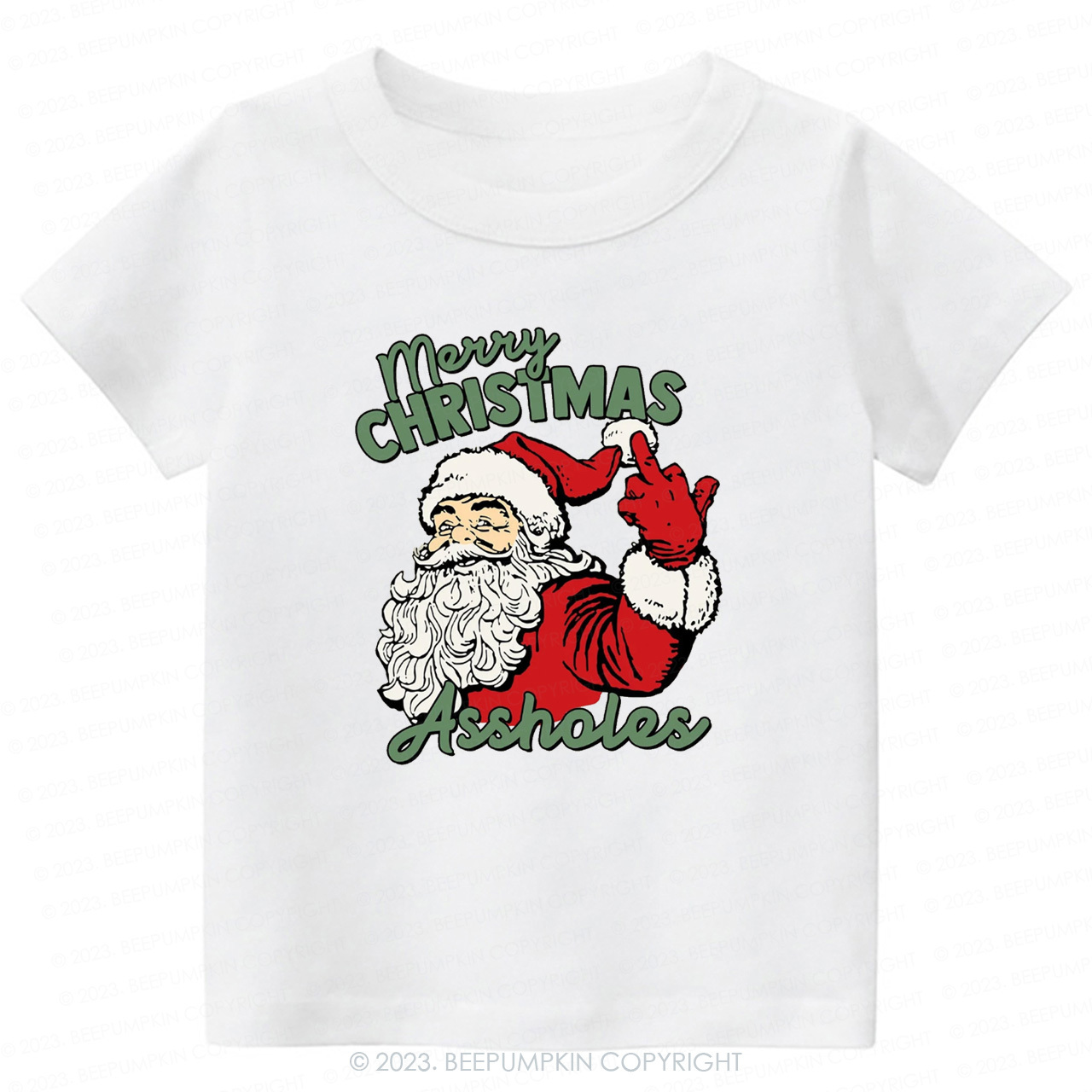 Retro Santa Funny Sarcastic Tees For Kids Beepumpkin Sale-Beepumpkin™