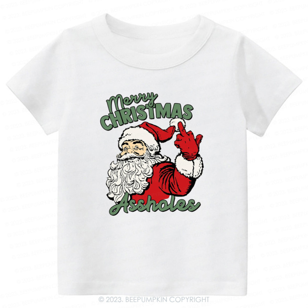 Retro Santa Funny Sarcastic Tees For Kids Beepumpkin