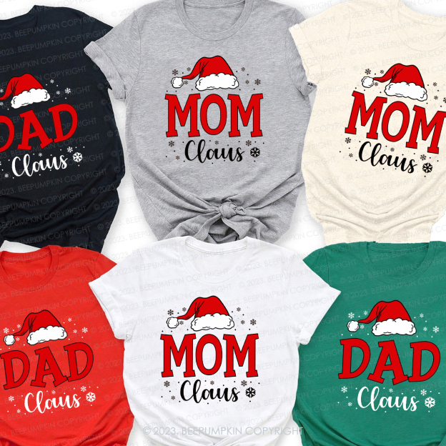 Custom Family Santa Claus Christmas Party Tees Beepumpkin