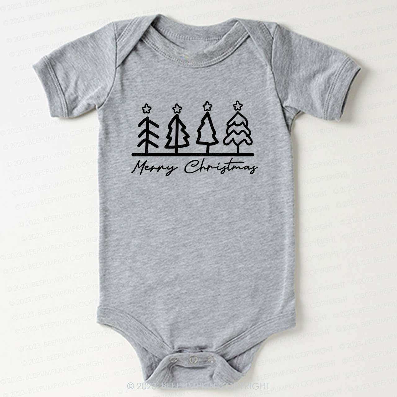 Natural Toddler Tee Christmas Tree Bodysuit For Baby Beepumpkin
