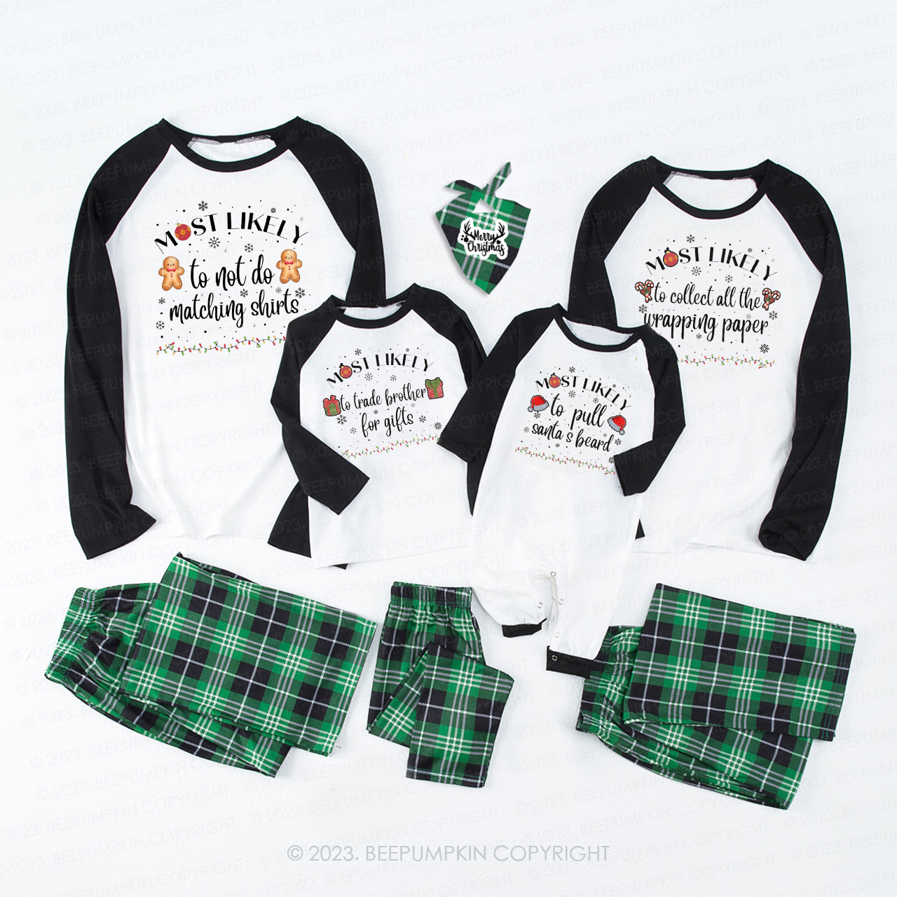 Personalized Christmas Most Likely To Choose Everything Pajamas Beepumpkin
