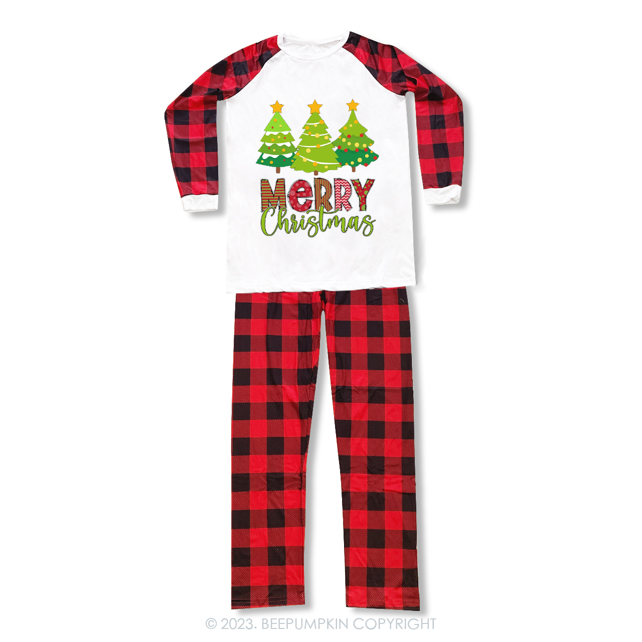 Make a Wish Under the Christmas Tree Matching Pajamas Beepumpkin