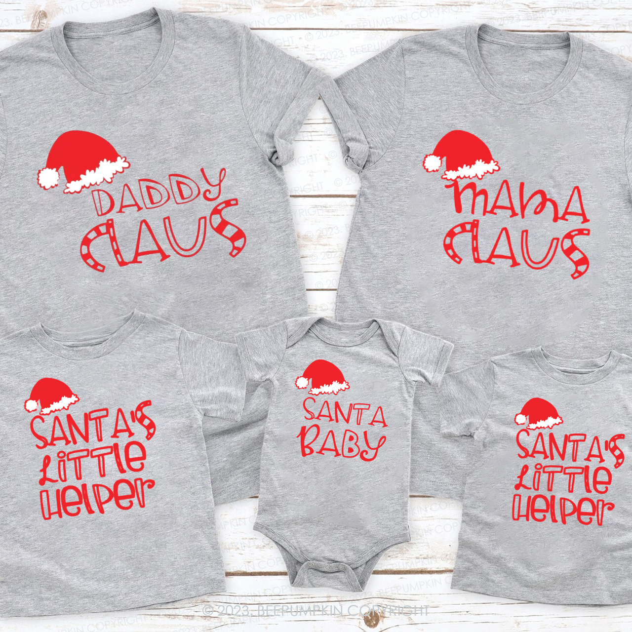 Santa Claus Mommy and Me Family Christmas Shirts