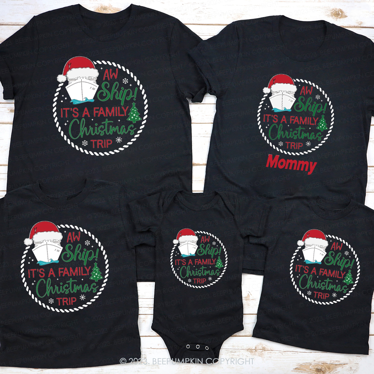 It’s A Family Christmas Trip Custom Matching Shirts