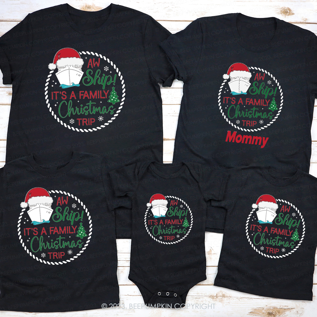 It��s A Family Christmas Trip Custom Matching Shirts