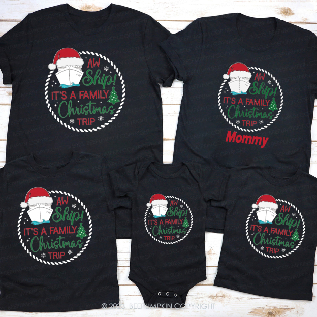 It’s A Family Christmas Trip Custom Matching Shirts