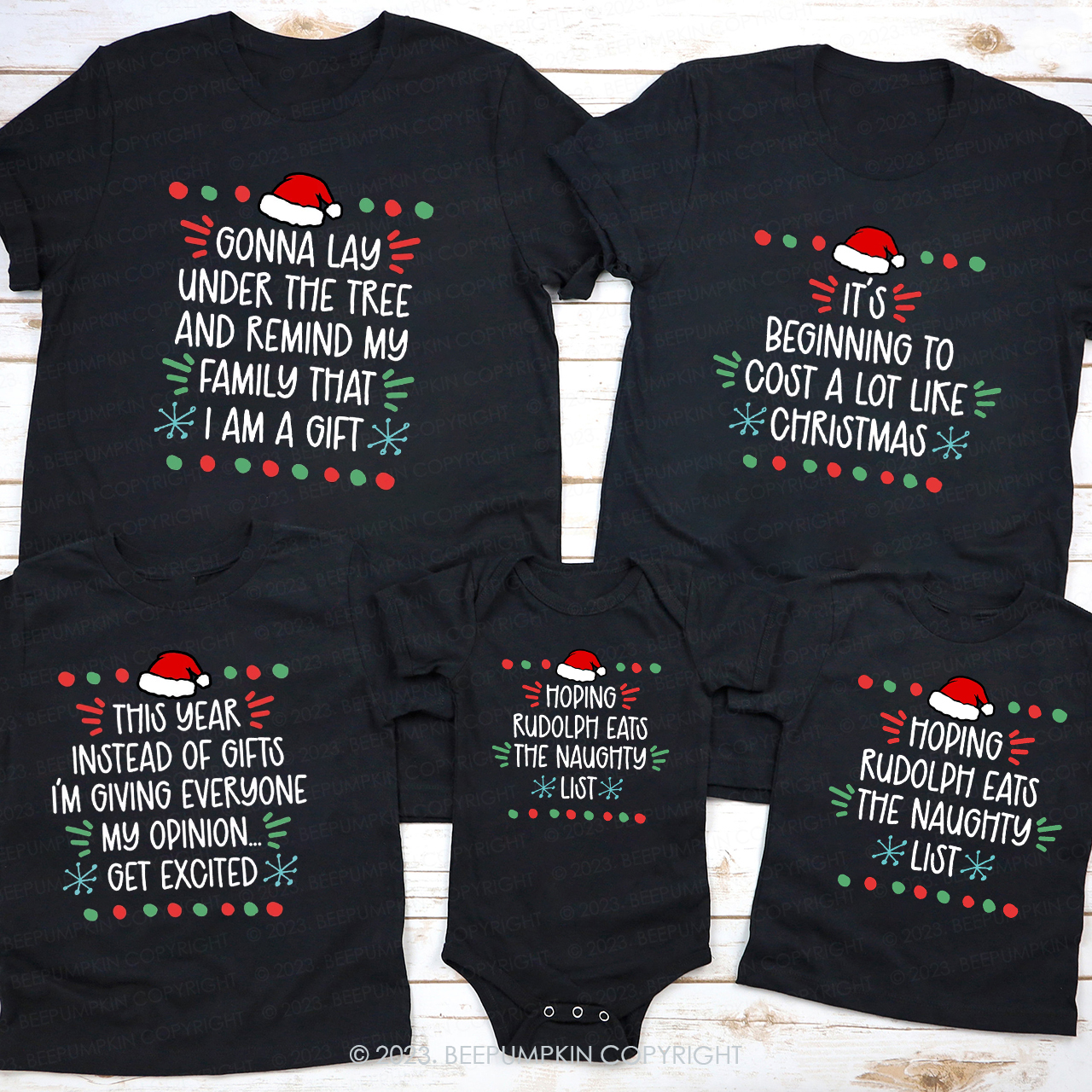 Personalized A letter to Christmas Family Matching Shirt