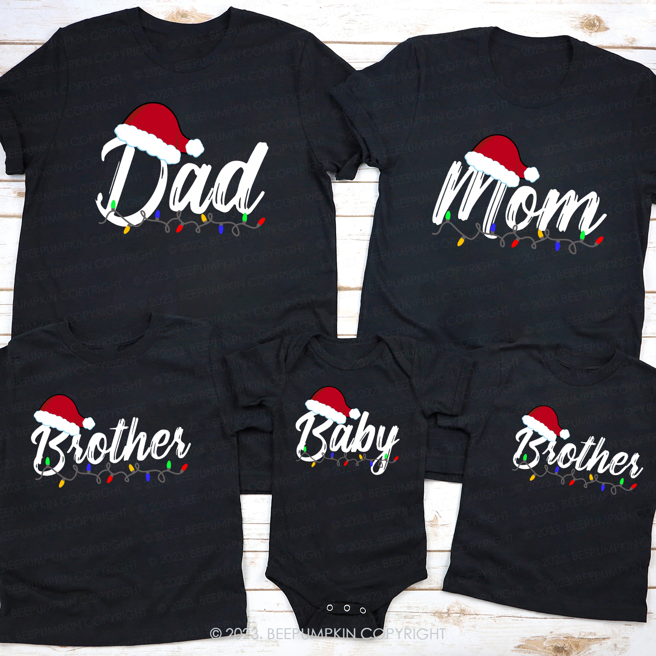 Personalized Santa Claus Reunion Family Shirts