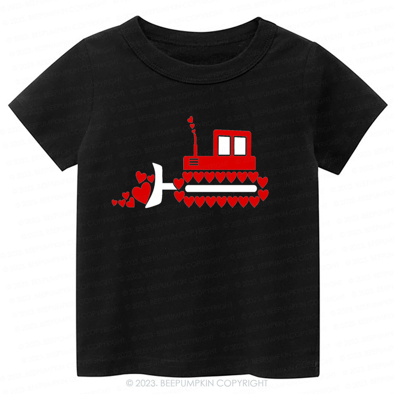 Valentine Tractor  Sending Love -Toddler Tees
