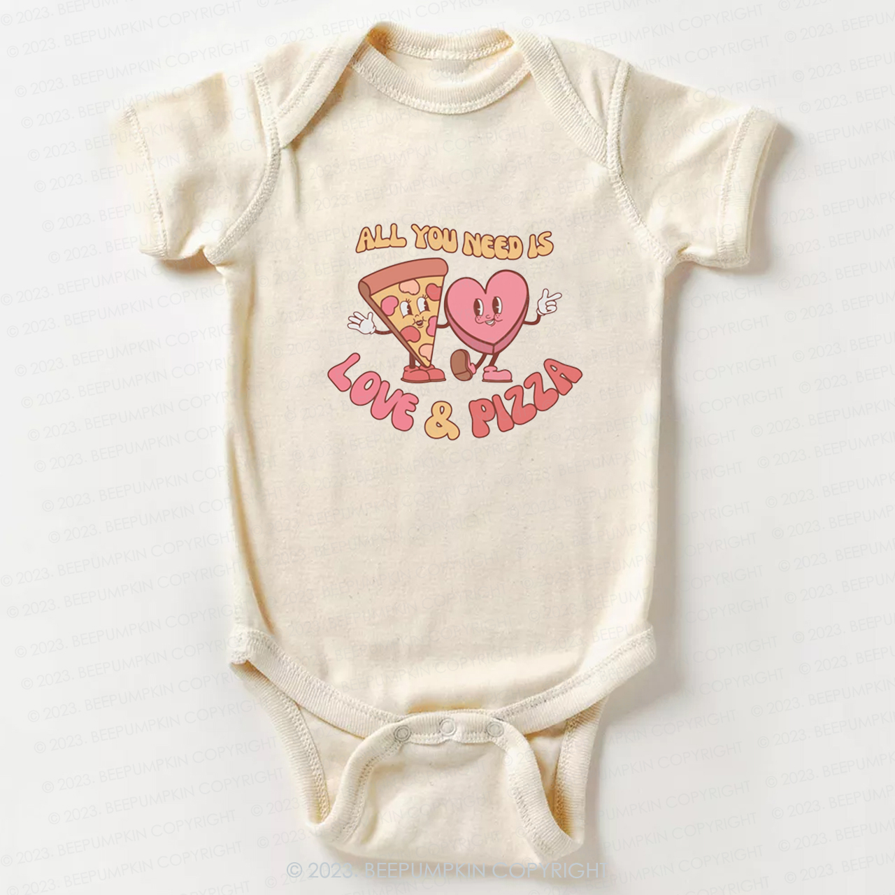 All You Need is Love and Pizza Bodysuit For Baby