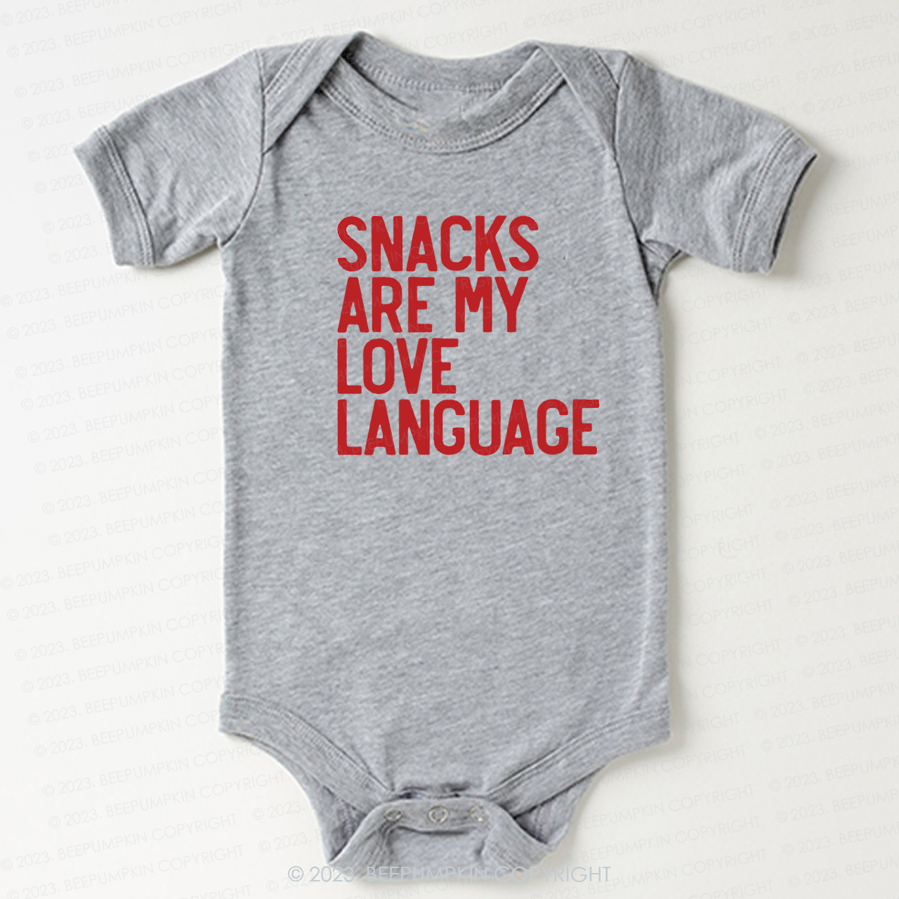 Snacks Are My Love Language Bodysuit For Baby