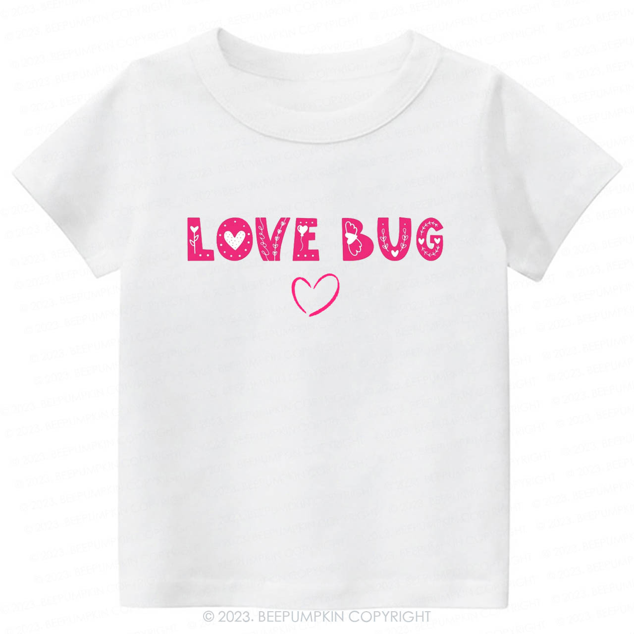 Love Bug Cute Happy Valentines Day -Toddler Tees