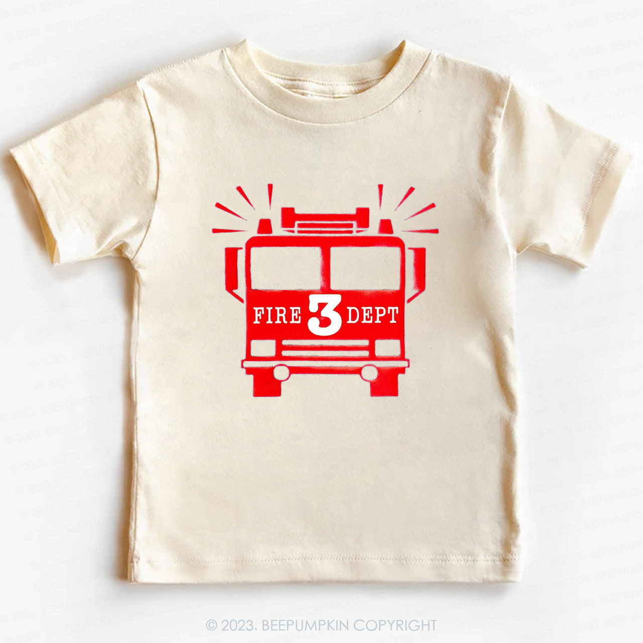 Firetruck Birthday Become a Firefighter -Toddler Tees Sale-Beepumpkin™