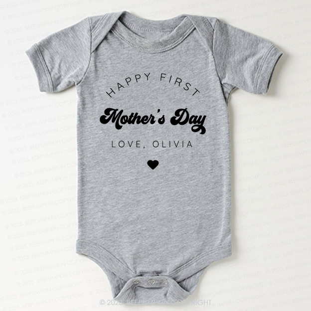 Happy First Mothers Day Bodysuit For Baby