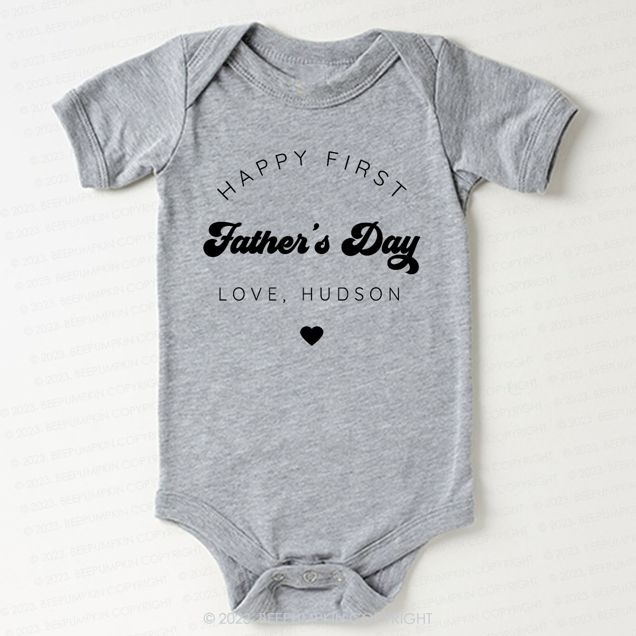 Happy First Fathers Day Bodysuit For Baby