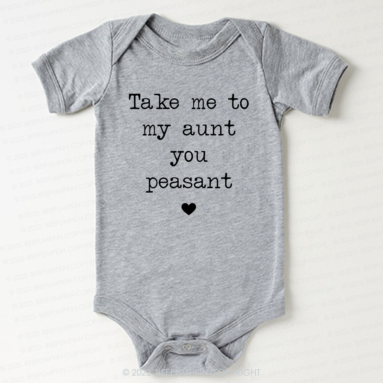 Take Me To My Aunt Peasant Bodysuit For Baby