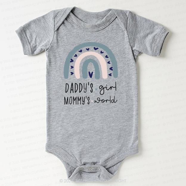 Daddys Girl And Boy Mommys World Bodysuit For Baby