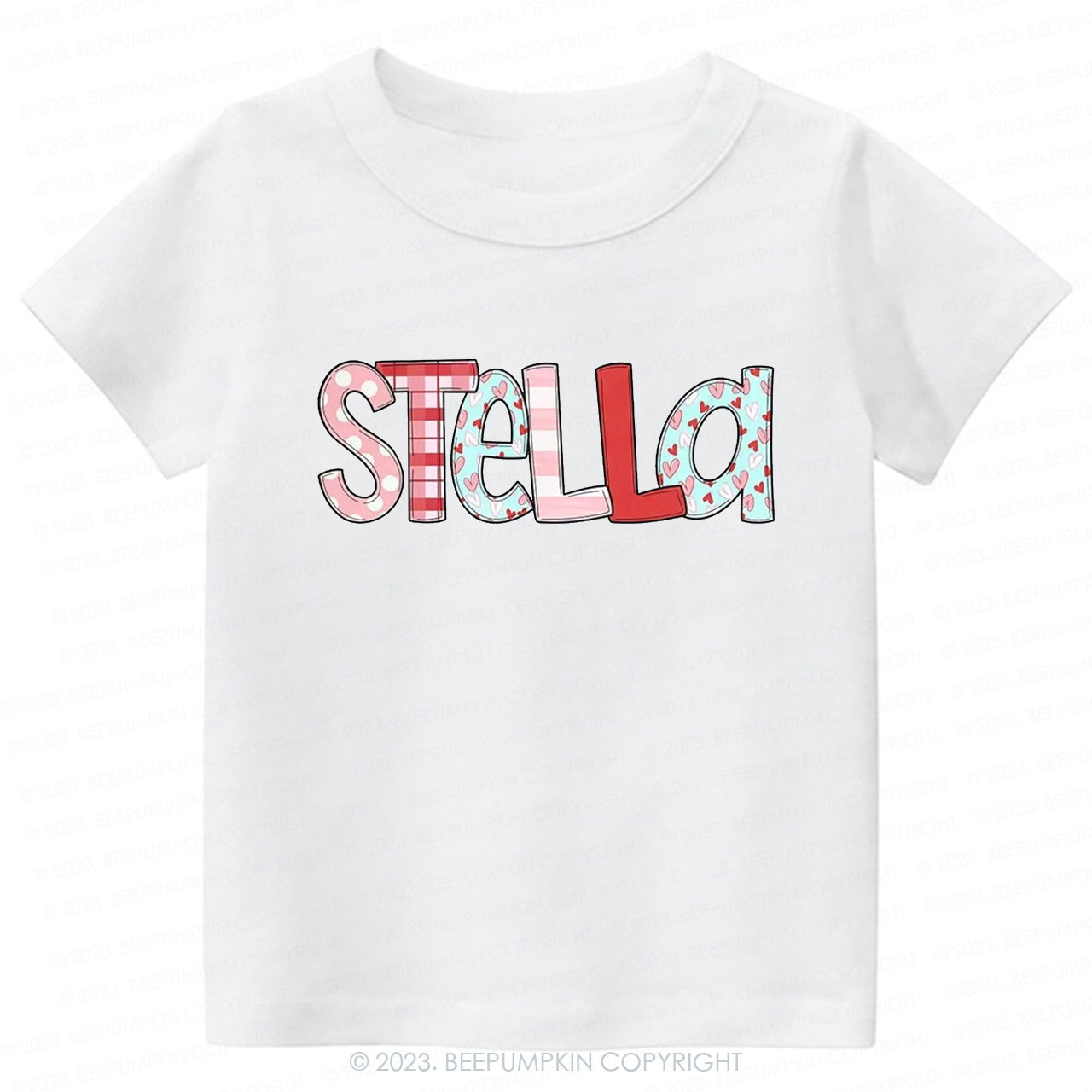 Personalized NAME Valentine's Day Kids Tees