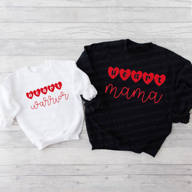 Heart Warrior Matching Sweatshirts