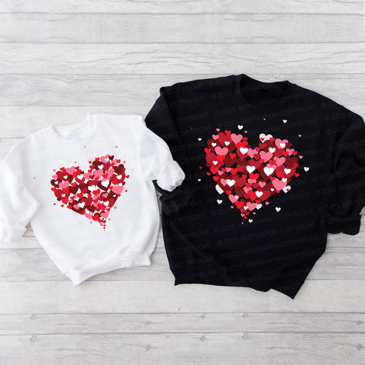 3D Heart Love Valentines Gift For Her Matching Sweatshirt