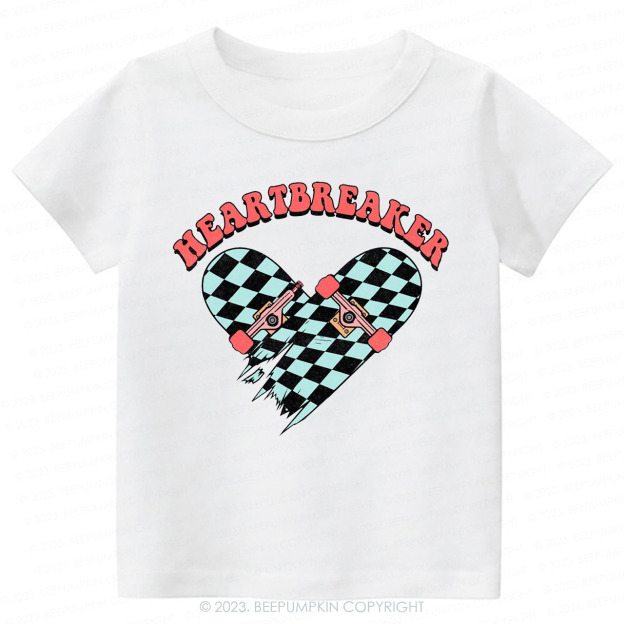 Heart Breaker Valentines Day Kids Tees