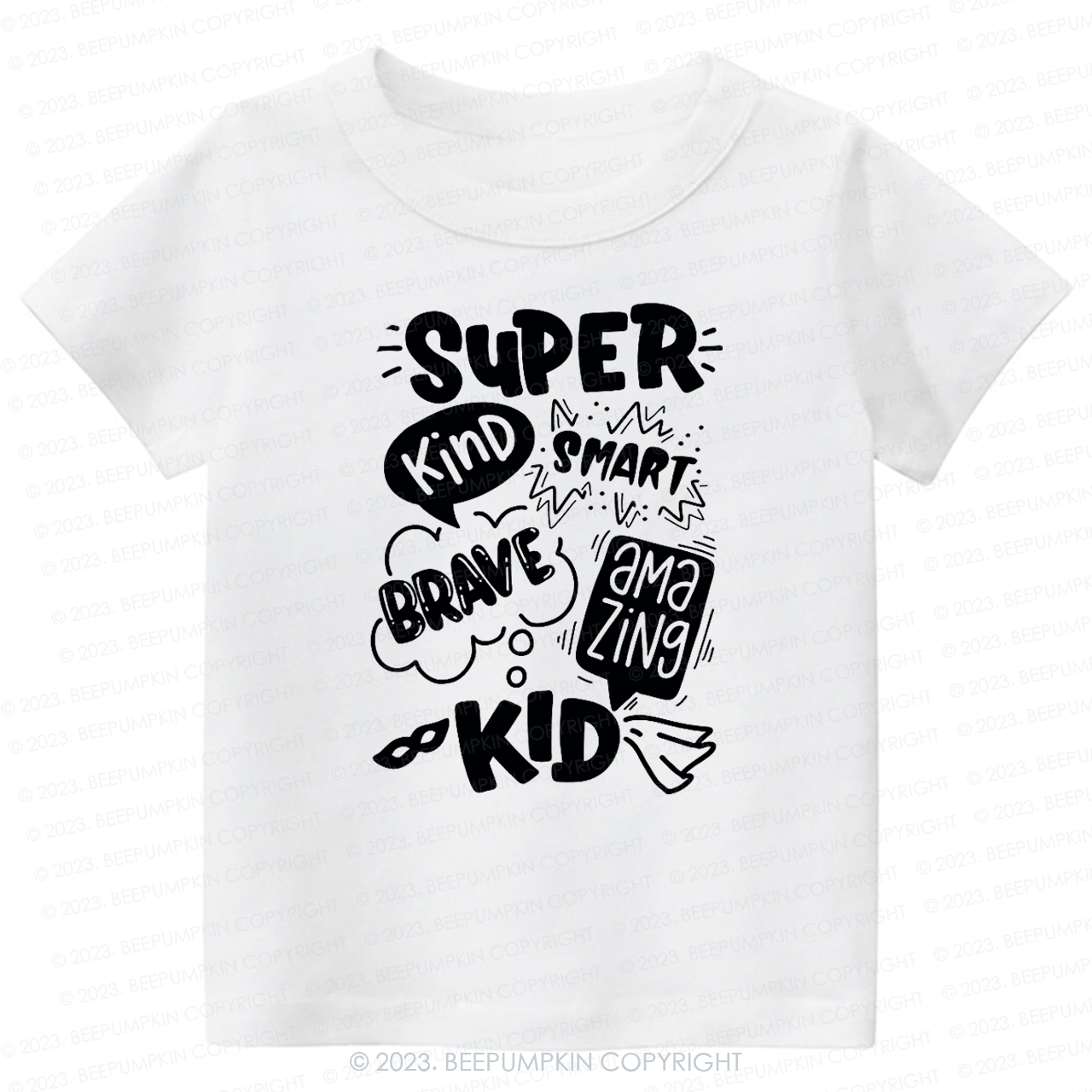Super Hero Brave Kind Smash -Toddler Tees