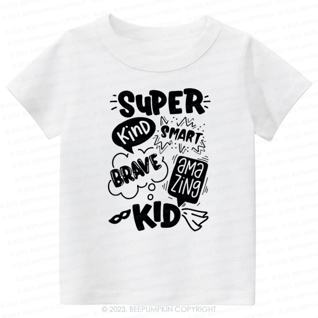 Super Hero Brave Kind Smash -Toddler Tees