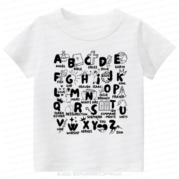 Biblical Alphabet Cut File-Toddler Tees