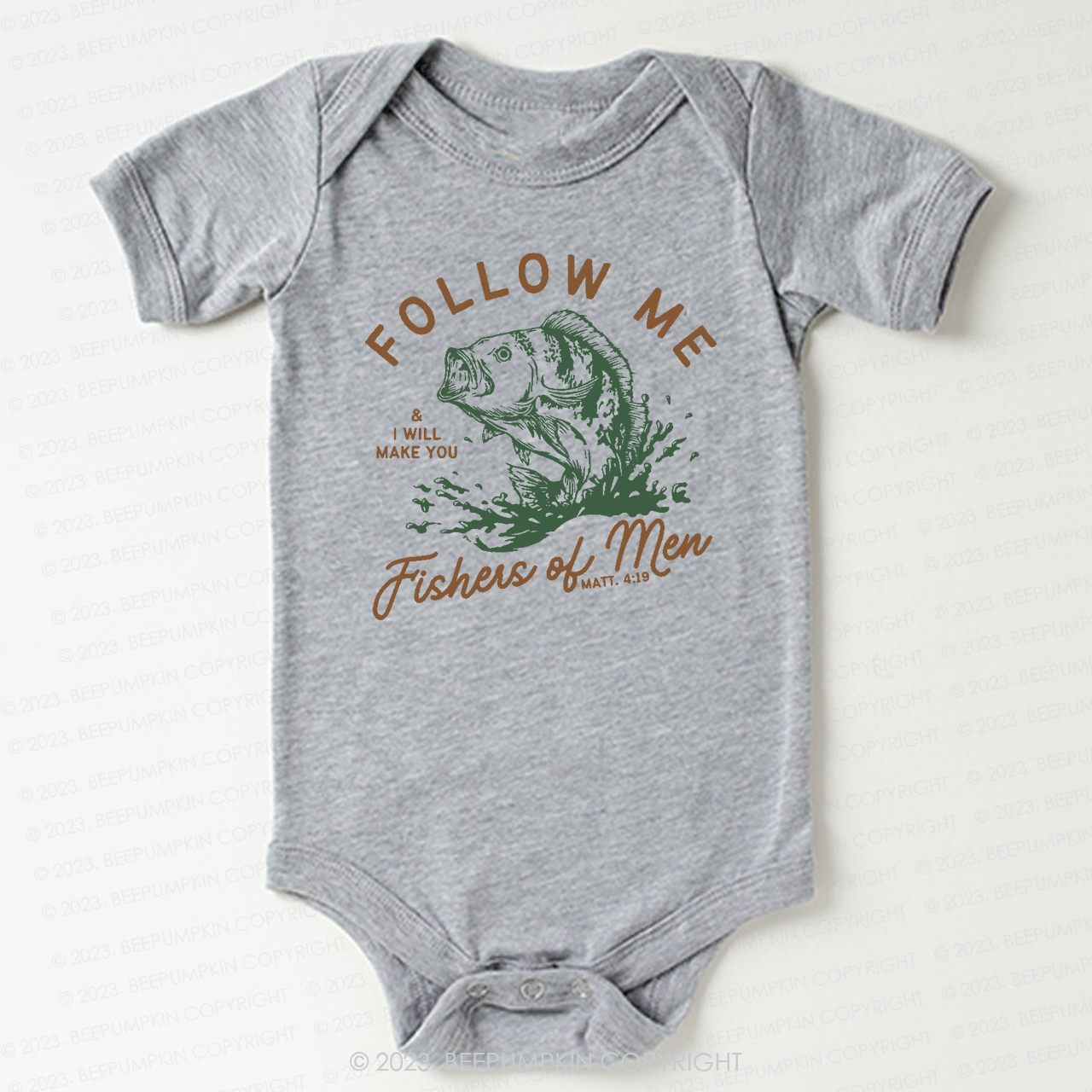 Follow Me Fishers Of Men Bodysuit For Baby
