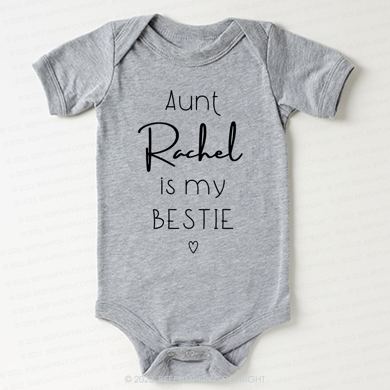 Personalized Brand Funny Aunt's Bestie Bodysuit For Baby