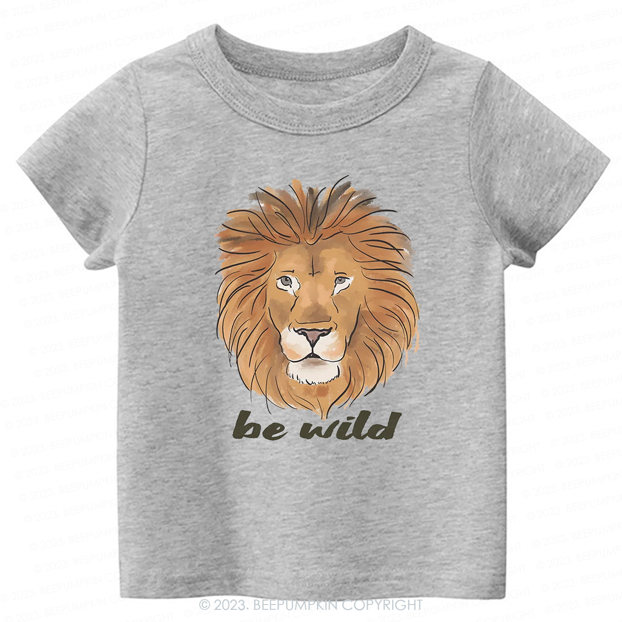 Be Wild Lion African Animal -Toddler Tees