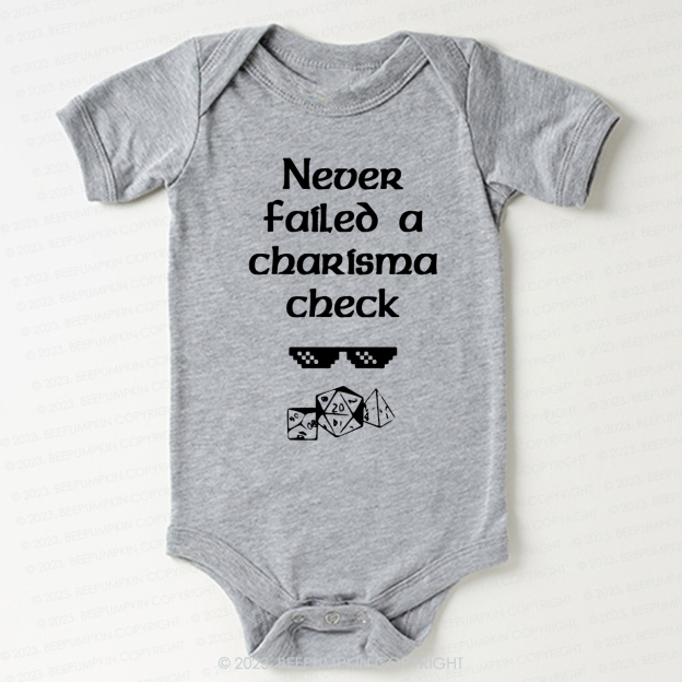 A Charisma check Bodysuit For Baby