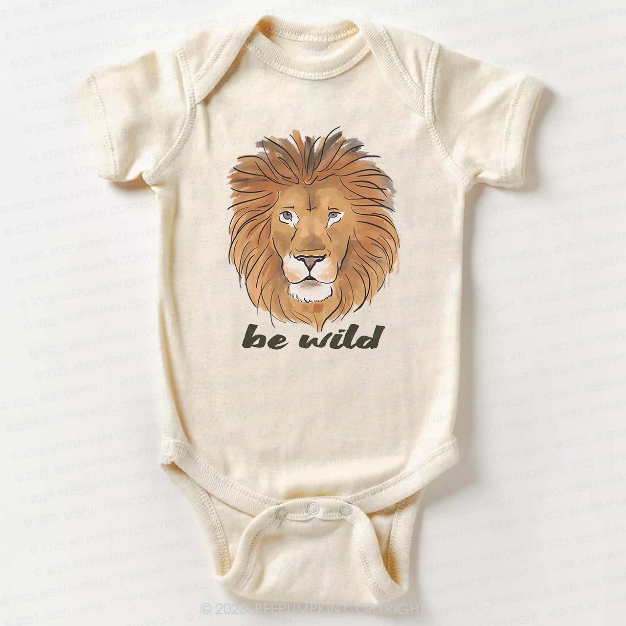 Be Wild Lion African Animal Bodysuit For Baby
