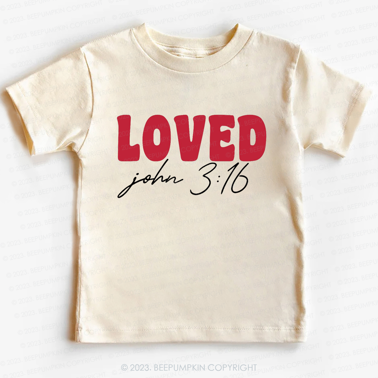 Loved Christian Retro Toddler -Toddler Tees